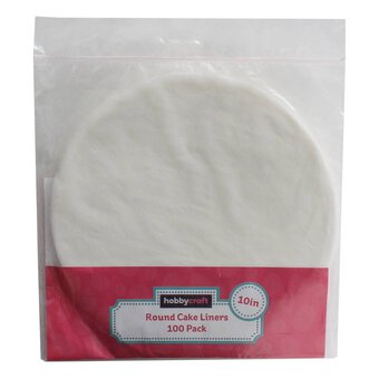 Round Cake Liner 10 Inches 100 Pack