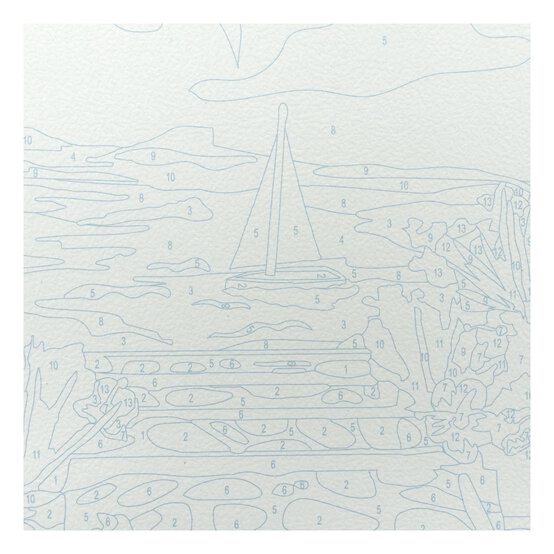 Mediterranean View Paint by Numbers image number 4