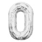 Extra Large Silver Foil 0 Balloon image number 1