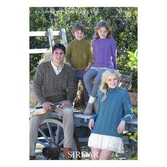 Sirdar Harrap Tweed Family Sweaters Digital Pattern 7396