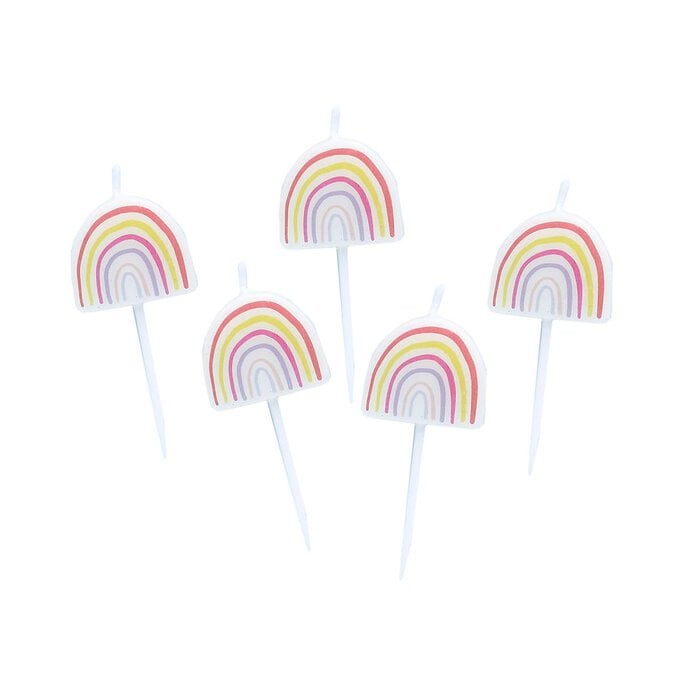 Enchanted Rainbow Candles 5 Pack image number 1
