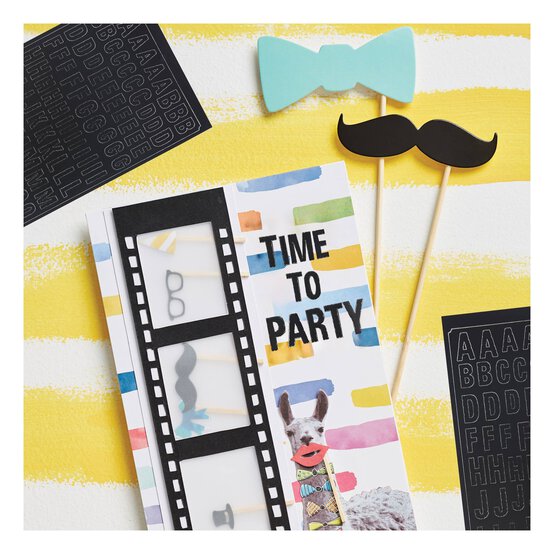 Anita's Black Uppercase Alphabet and Number Outline Stickers image number 3