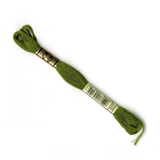 DMC Green Mouline Special 25 Cotton Thread 8m (937)