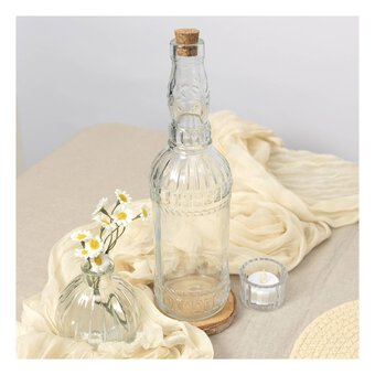 Create & Celebrate Round Glass Bottle with Cork 720ml