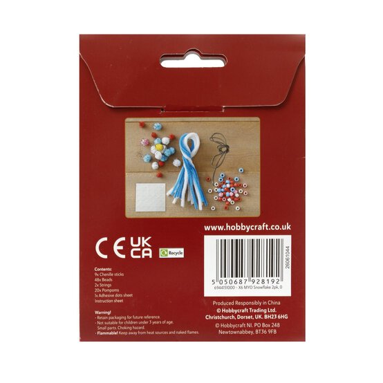 Make Your Own Snowflake Decoration Kit 2 Pack image number 4