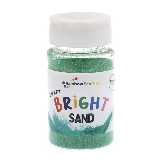 Rainbow Eco Play Green Sand Shaker Bottle 90g image number 1