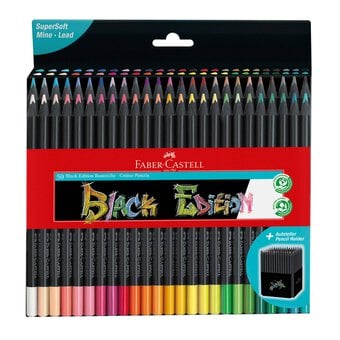 Faber-Castell Assorted Black Edition Colour Pencils 50 Pack 
