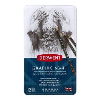 Derwent Graphic Medium Pencils 12 Pack