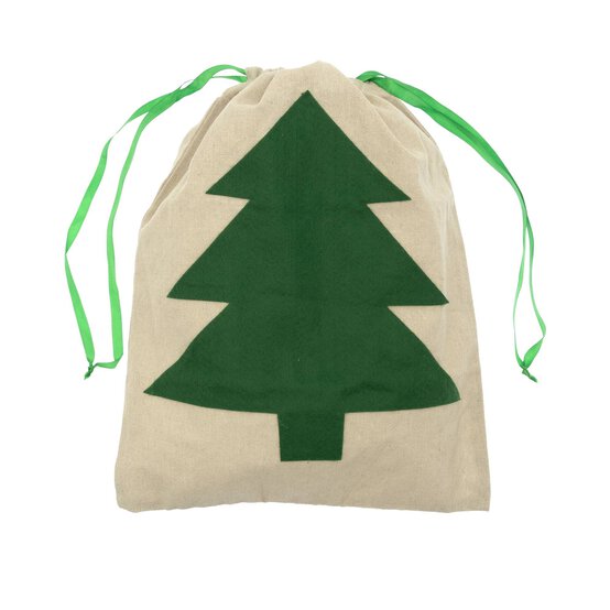 Christmas Tree Canvas Bag 43cm image number 1
