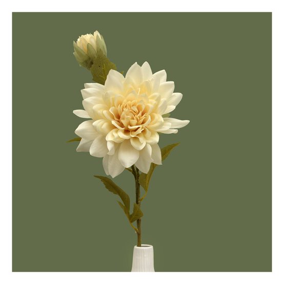 Cream Dahlia Spray 73cm image number 2