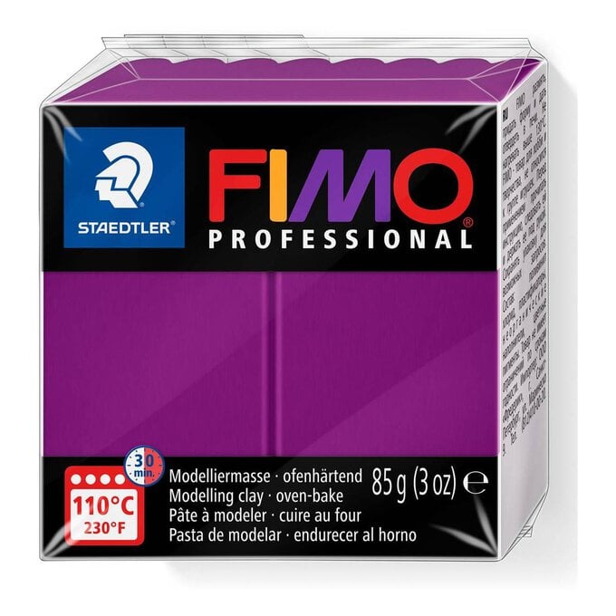 Fimo Professional Violet Modelling Clay 85g image number 1