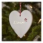 Hanging Ceramic Heart Decoration 11cm image number 1