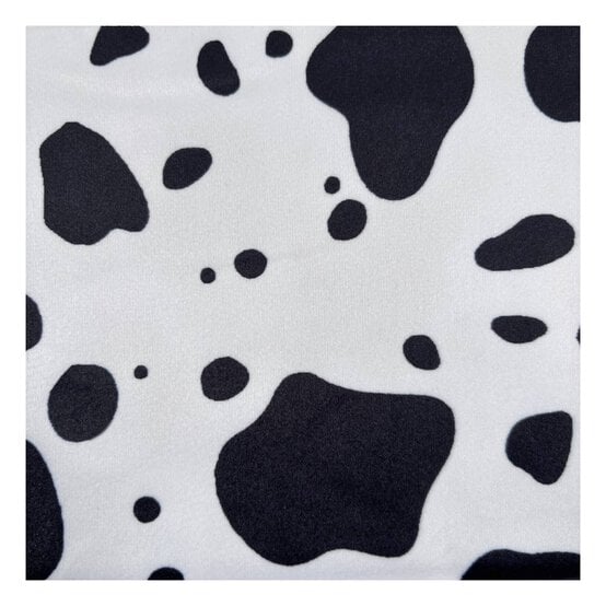 Cow Animal Velour Fabric by the Metre image number 2