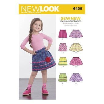 New Look Child's Skirts Sewing Pattern 6409
