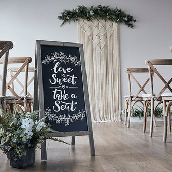 How to Decorate a Wedding Chalkboard