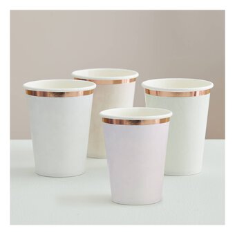 Ginger Ray Pastel Glaze Effect Paper Cups 8 Pack