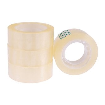 Valuecrafts Clear Tape 25m 4 Pack