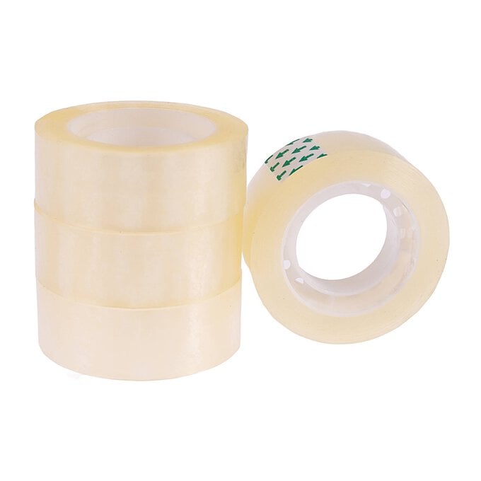 Valuecrafts Clear Tape 25m 4 Pack image number 1