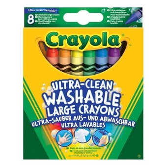 Crayola Ultra-Clean Washable Large Crayons 8 Pack