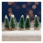 Mini Green Bottle Brush Trees 5cm 6 Pack image number 1