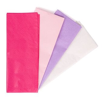 Hot Pink and Lilac Tissue Paper 50cm x 75cm 4 Pack