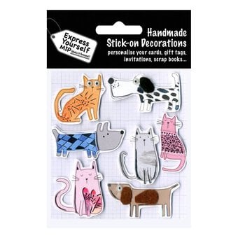 Express Yourself Pets in Jumpers Card Toppers 7 Pieces