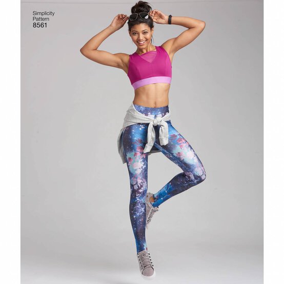 Simplicity Women&rsquo;s Leggings Sewing Pattern 8561 (1X-5X) image number 6