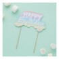 Eco Pastel Happy Birthday Cake Topper image number 2