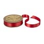 Red Double-Faced Satin Ribbon 12mm x 5m image number 1