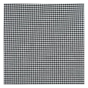 Black 1/8 Gingham Fabric by the Metre image number 2