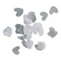 Grey and White Biodegradable Confetti Hearts 13g image number 1