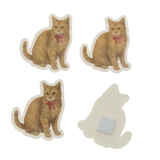 Cat with Bow Card Toppers 4 Pack image number 3