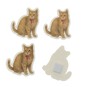 Cat with Bow Card Toppers 4 Pack image number 3