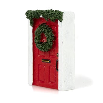 Christmas Door Resin Decoration 5cm image number 2