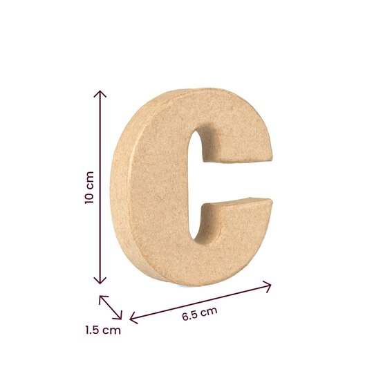 Lowercase Mini Mache Letter C image number 5