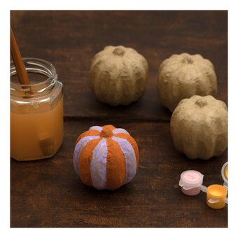 Mini Mache Pumpkins 4 Pack