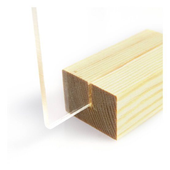 Clear Mini Acrylic Table Signs 10 Pack image number 3