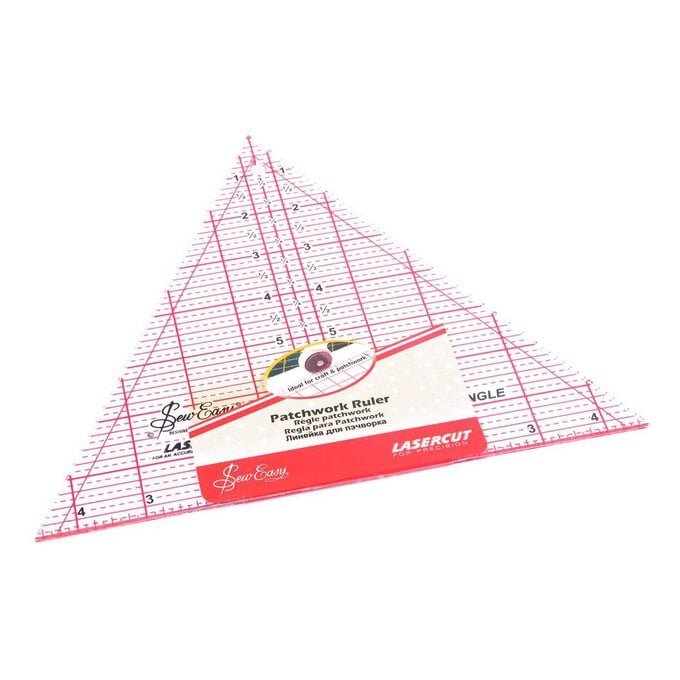 Sew Easy 60 Degree Triangle Quilting Ruler 8 x 9.25 Inches image number 1