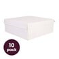 White Cake Box 14 Inches 10 Pack Bundle image number 1
