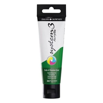 Daler-Rowney System3 Oxide of Chromium Green Acrylic Paint 59ml