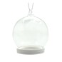 Fillable Glass Hanging Snow Globe 8cm image number 1