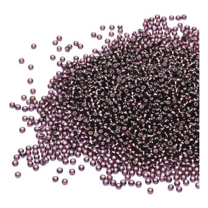 Beads Unlimited Amethyst Rocaille Beads 2.5mm x 3mm 50g image number 1