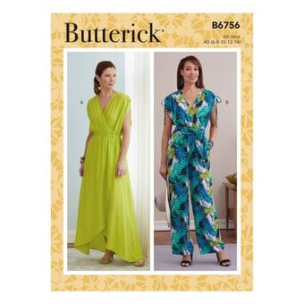 Butterick Dress and Jumpsuit Sewing Pattern B6756 (6-14)