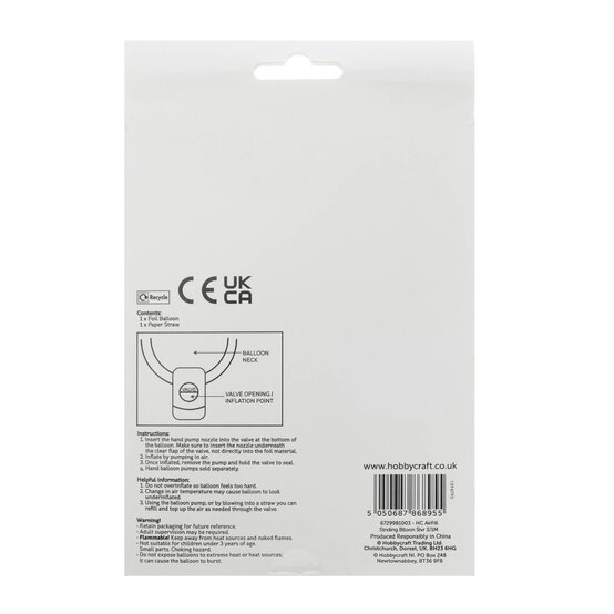 Standing Silver Number 3 Balloon 1m image number 5