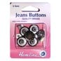 Hemline Brass Jeans Buttons 6 Pack image number 1