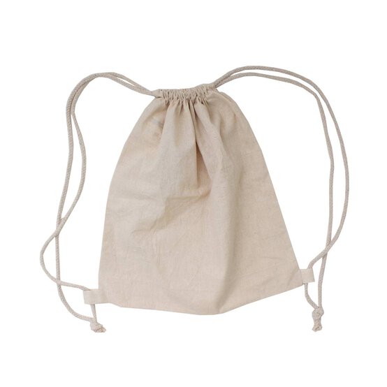 Natural Cotton Drawstring Bag image number 1