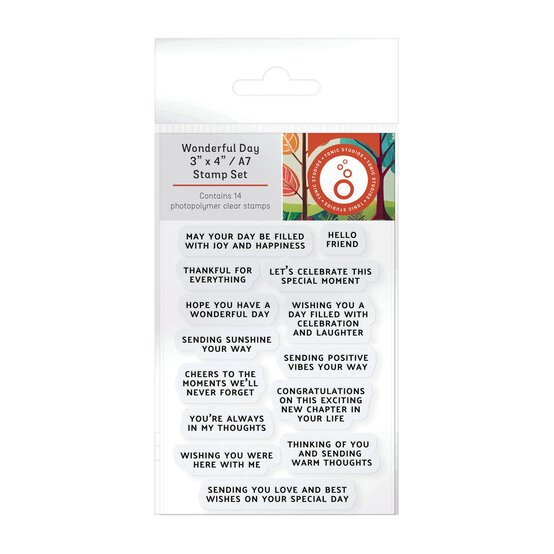 Tonic Studios Wonderful Day Stamp Set 14 Pieces image number 1