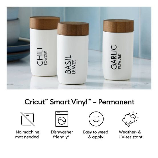 Cricut Powder Blue Permanent Smart Vinyl 13 x 36 Inches image number 5