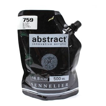 Sennelier Mars Black Abstract Acrylic Paint Pouch 500ml