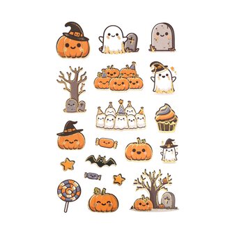 Halloween Peel Off Foil Stickers 19 Pack